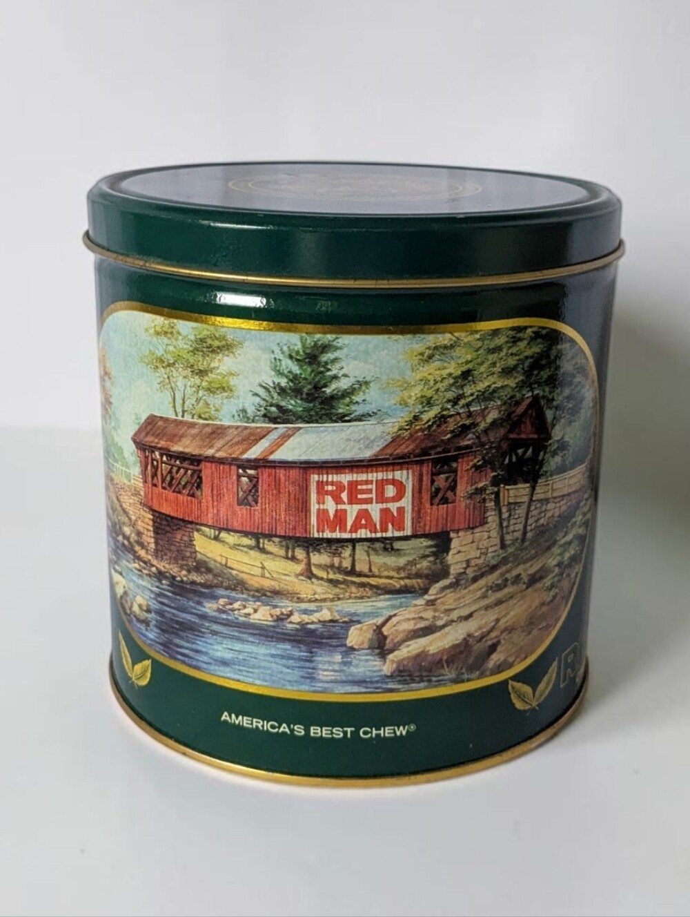 Vintage 1988 Red Man Tobacco Limited Edition Collectible Tin America's Best Chew
